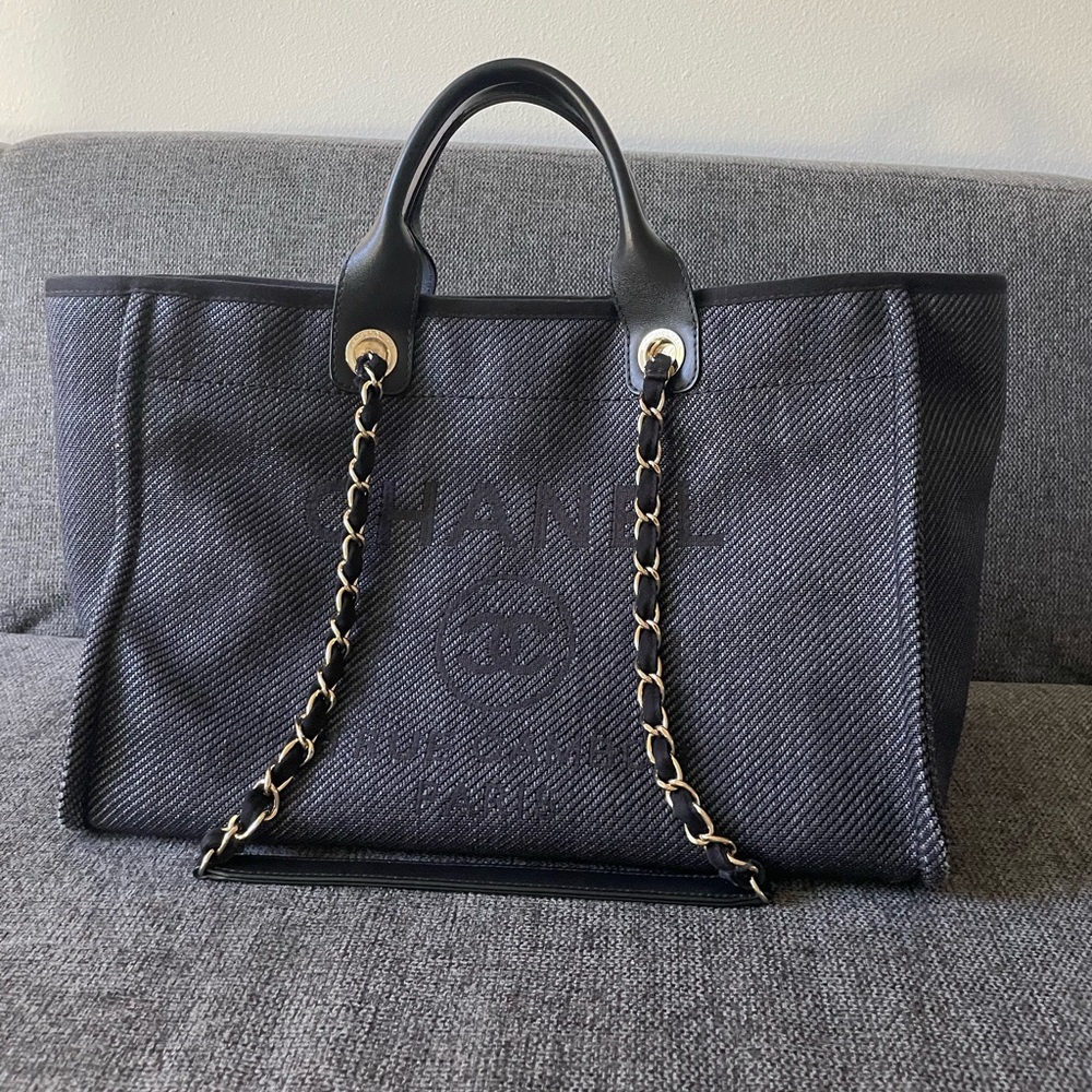 Chanel large shopping tote